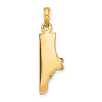 14k Polished Track Shoe Charm-C2659