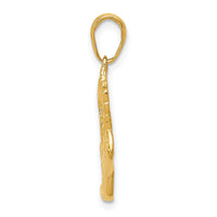 14k Polished Running Shoe Pendant-C2660