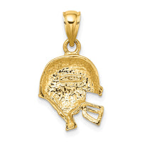 14k Polished Open-Backed Football Helmet Charm-C2670