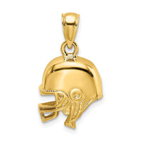 14k Polished Open-Backed Football Helmet Charm-C2670