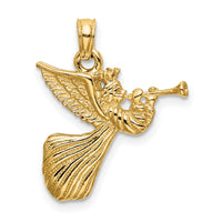 14k Angel w/ Trumpet Charm-C2700