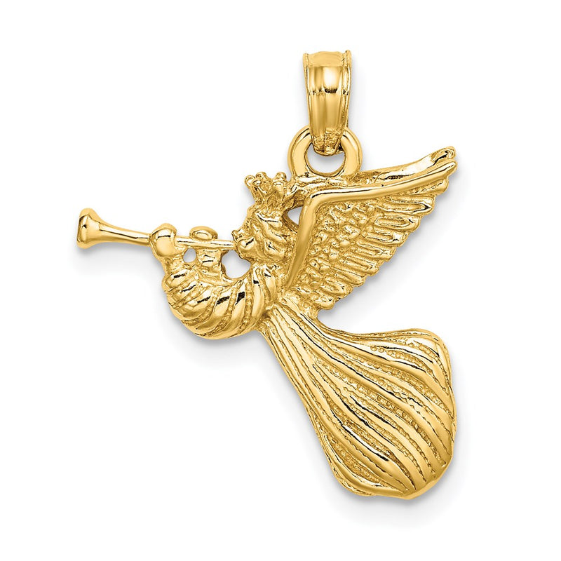 14k Angel w/ Trumpet Charm-C2700