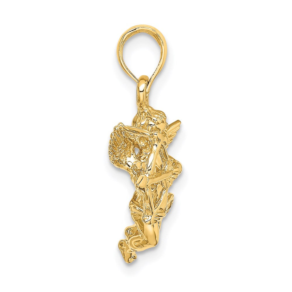 14k Cupid w/Bow and Arrow Charm-C2701