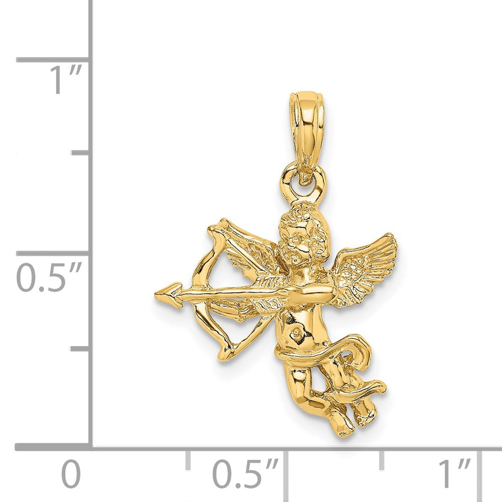 14k Cupid w/Bow and Arrow Charm-C2701