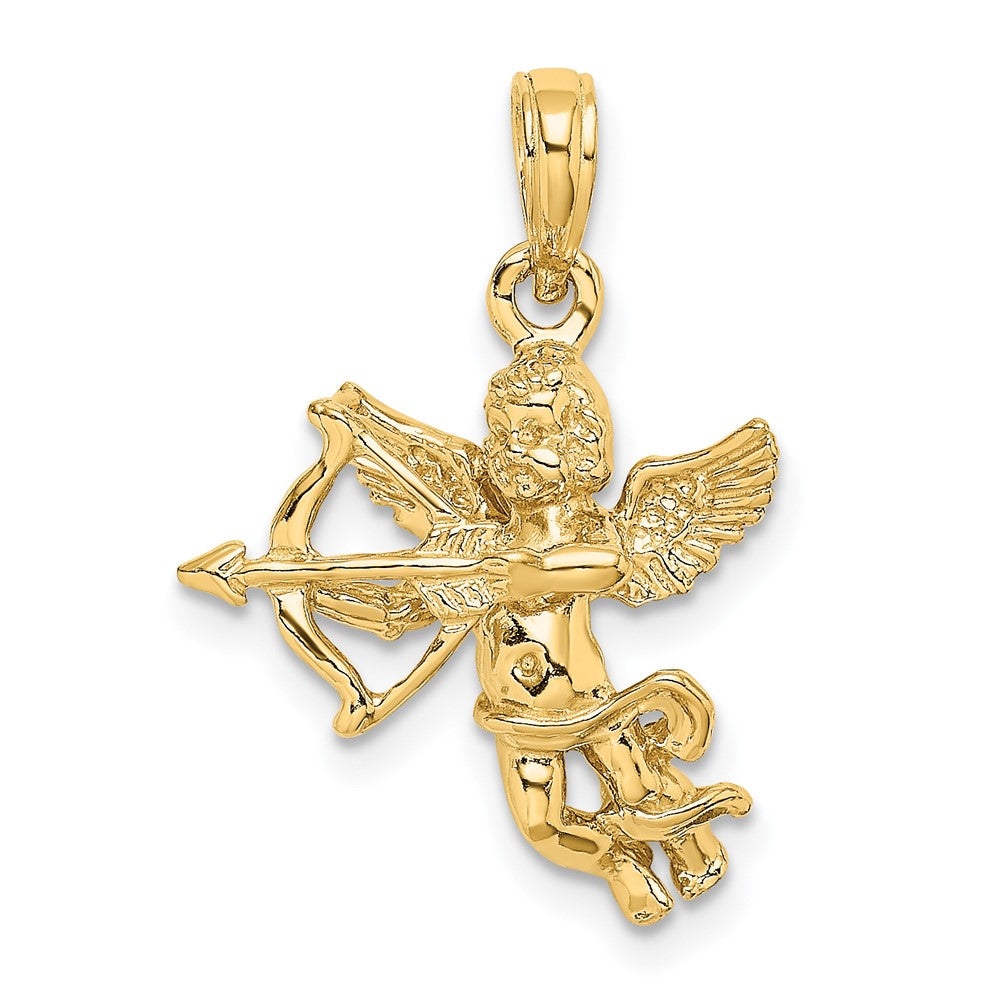 14k Cupid w/Bow and Arrow Charm-C2701