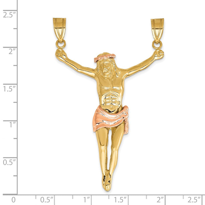 14k Two-tone Corpus Pendant-C271