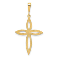 14k Passion Cross Pendant-C2713