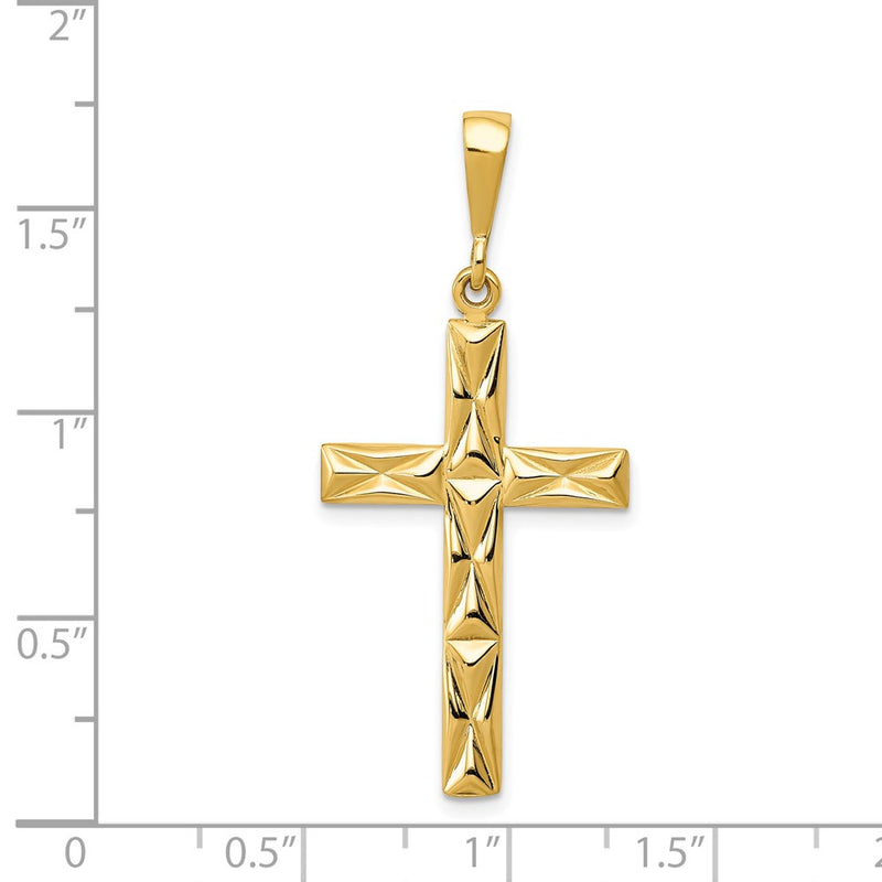 14k Reversible Latin Cross Pendant-C2728