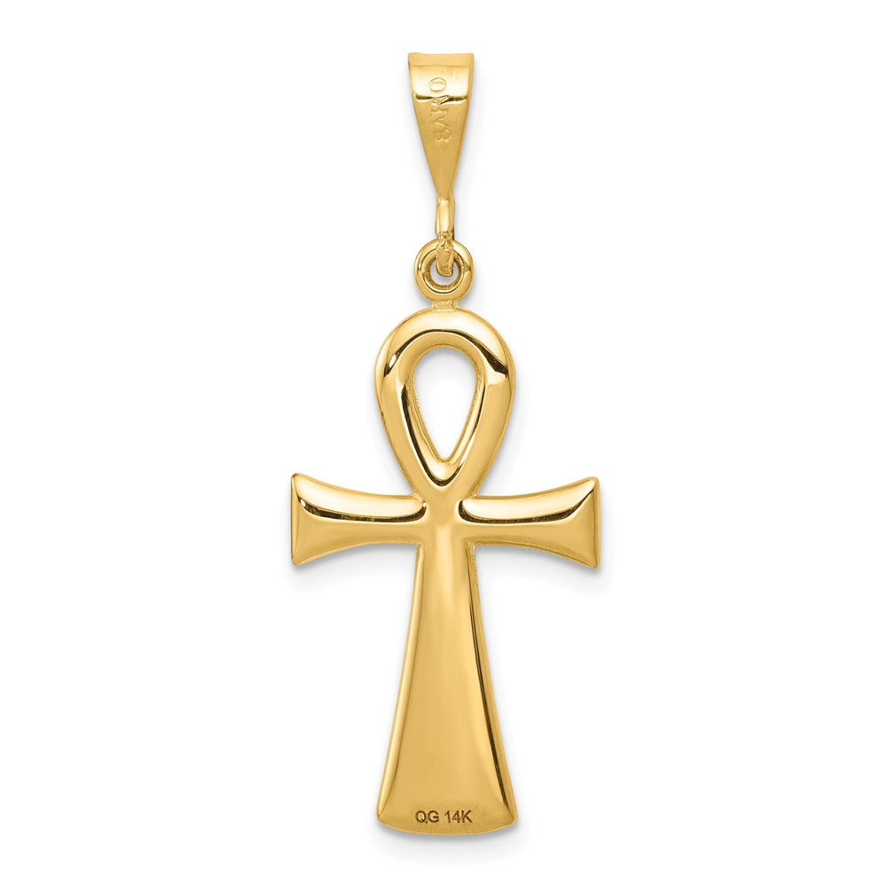 14k Egyptian Ankh Cross Pendant-C2738