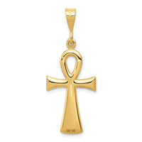 14k Egyptian Ankh Cross Pendant-C2738