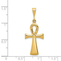 14k Egyptian Ankh Cross Pendant-C2738