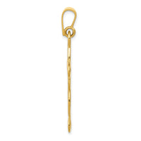 14k Polished Cross Pendant-C2739