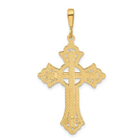 14k Diamond-cut Celtic Cross Pendant-C2742