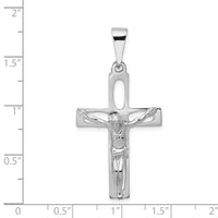 14k White Gold Crucifix Pendant-C2769