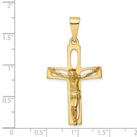 14k Polished Crucifix Pendant-C2770
