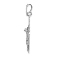 14k White Gold Crucifix Pendant-C2773