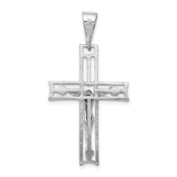 14k White Gold Crucifix Pendant-C2773