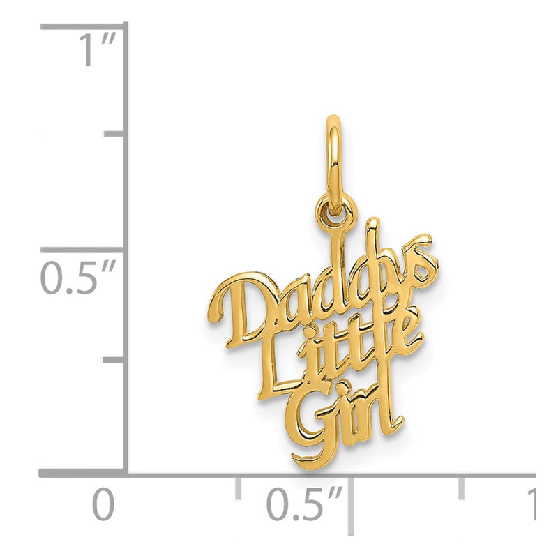 14k DADDYS LITTLE GIRL Charm-C279