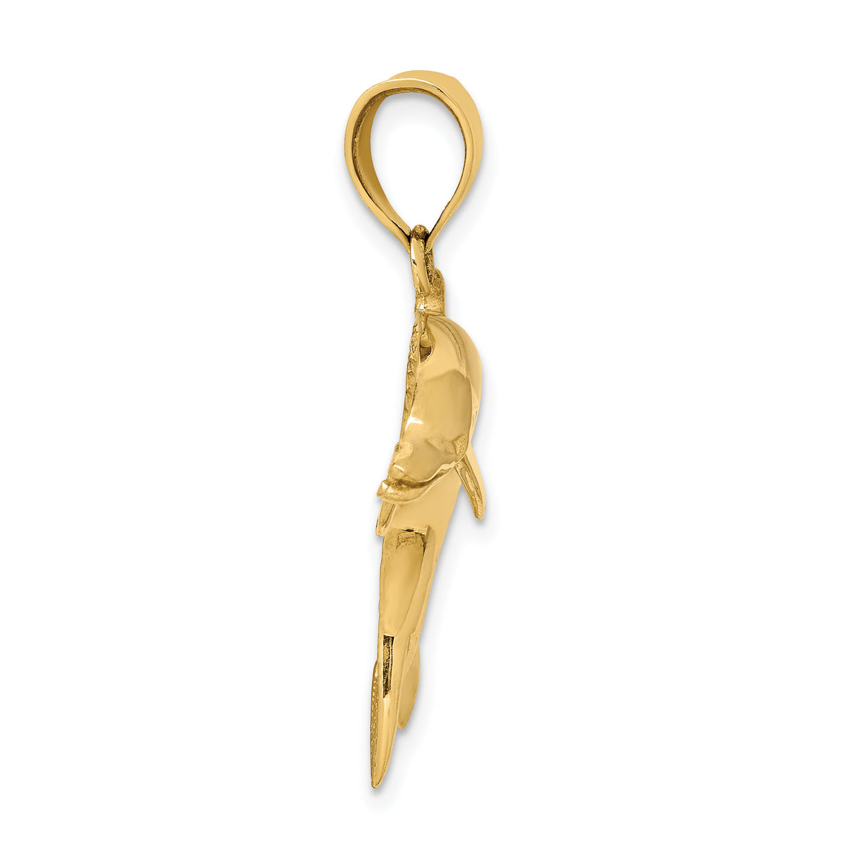 14k Dolphin Pendant-C28
