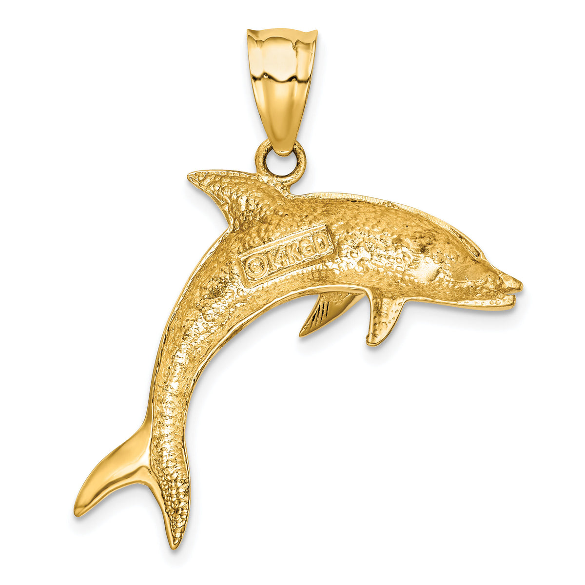 14k Dolphin Pendant-C28