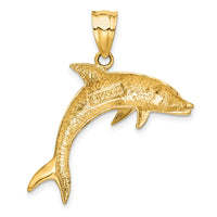 14k Dolphin Pendant-C28