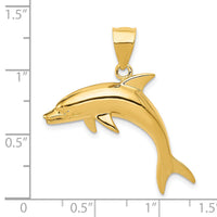 14k Dolphin Pendant-C28