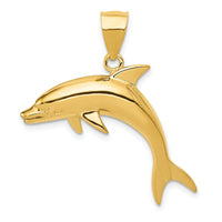 14k Dolphin Pendant-C28