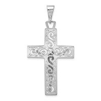 14k White Gold Crucifix Pendant-C2803