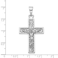 14k White Gold Crucifix Pendant-C2803