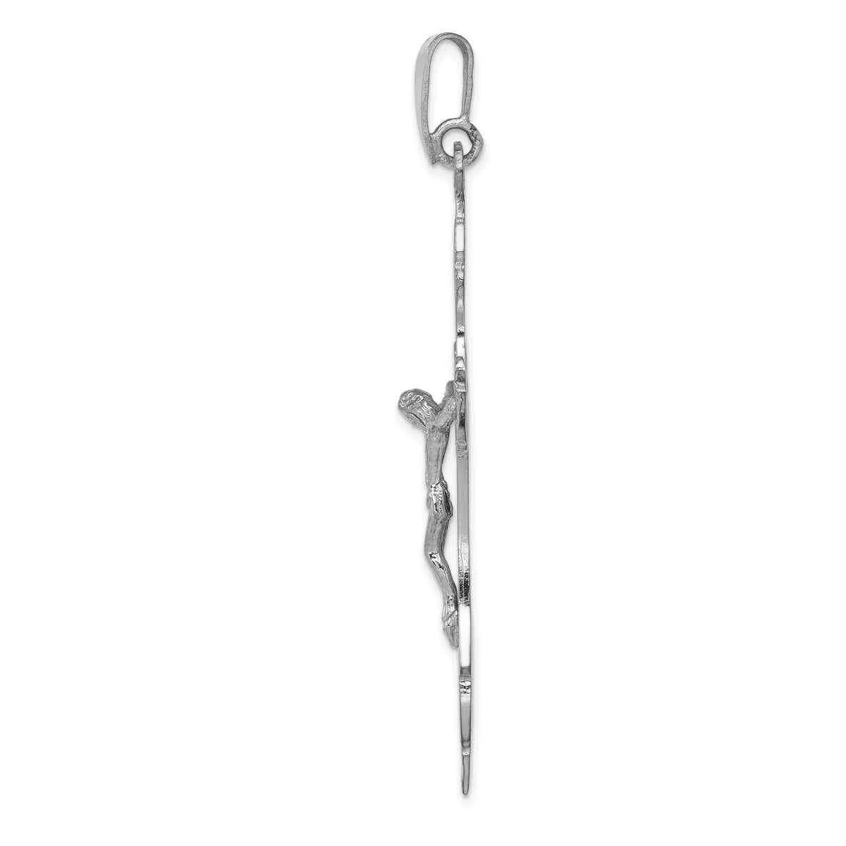 14k White Gold Crucifix Pendant-C2808