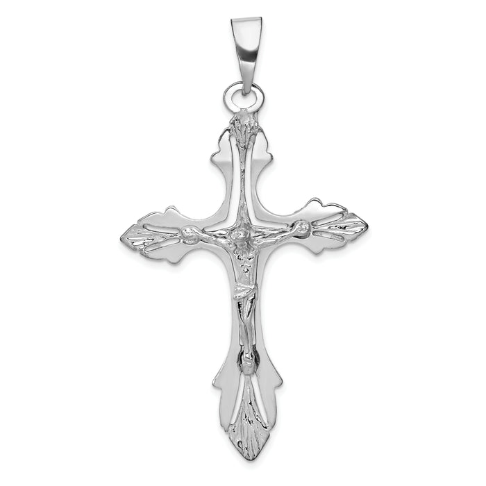 14k White Gold Crucifix Pendant-C2808