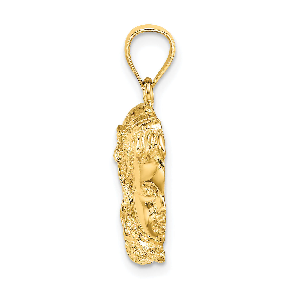 14k Girl Head Charm-C2815