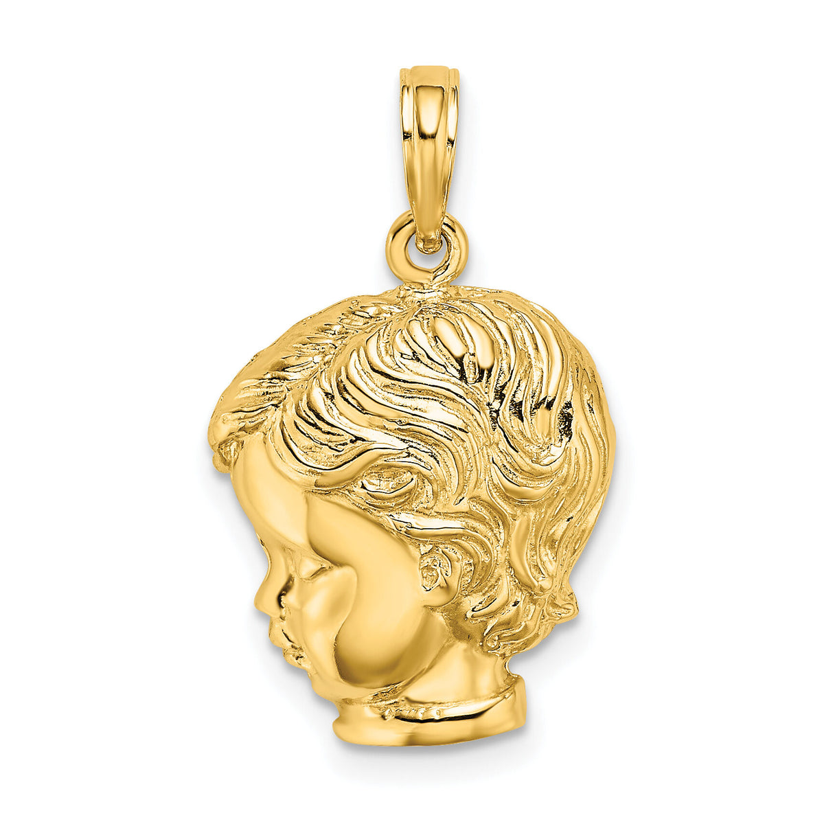 14k Boy Head Charm-C2816