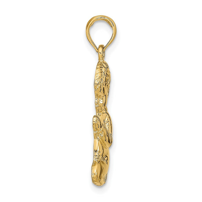 14k Praying Boy Pendant-C2819