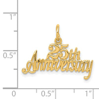 14k 25th ANNIVERSARY Charm-C287