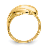 14k High Polished Dome Ring-C2883