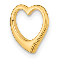 14K Polished Heart Chain Slide-C2917