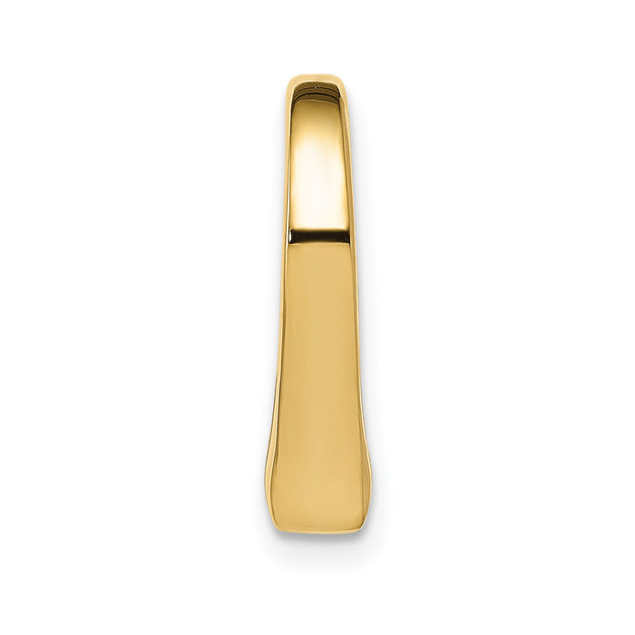 14K Polished Heart Chain Slide-C2918