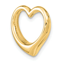 14K Polished Heart Chain Slide-C2918