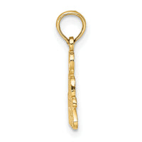 14k HEART AND KISSES Charm-C2938