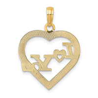 14k I HEART YOU in Heart Frame Charm-C2948