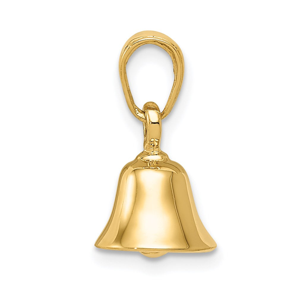 14k 3-D Moveable Bell Pendant-C2951