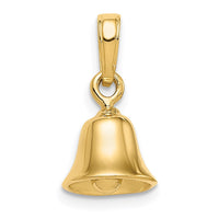 14k 3-D Moveable Bell Pendant-C2951