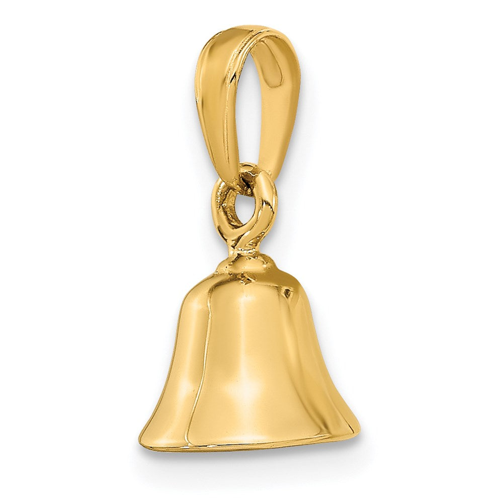 14k 3-D Moveable Bell Pendant-C2951
