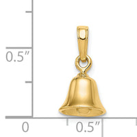 14k 3-D Moveable Bell Pendant-C2951