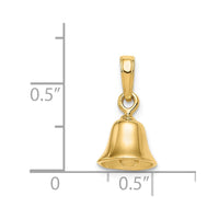 14k 3-D Moveable Bell Pendant-C2951