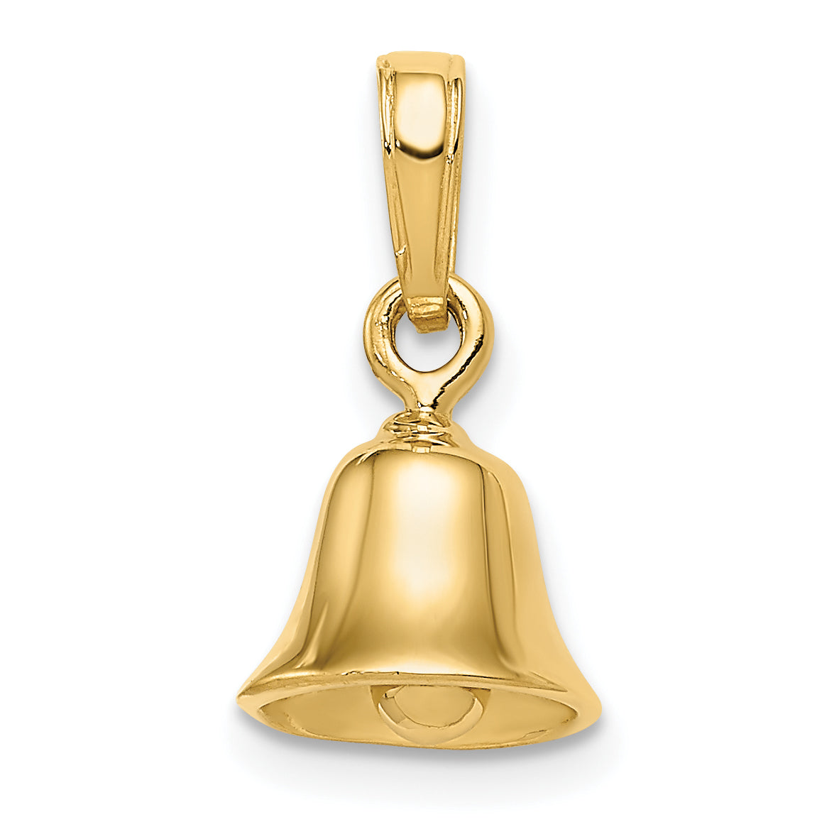 14k 3-D Moveable Bell Pendant-C2951