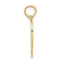14k 13 in Heart Cut-out Pendant-C2953