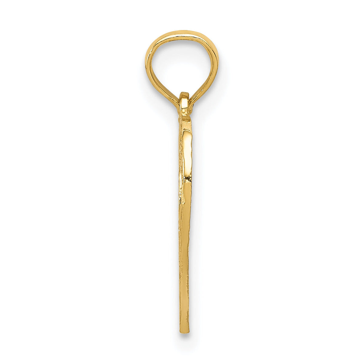 14k 30 in Heart Cut-out Pendant-C2958