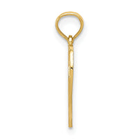 14k 30 in Heart Cut-out Pendant-C2958